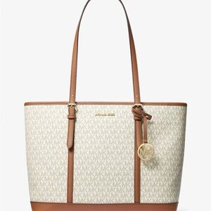 Michael Kors Signature Jet Set Large Travel Tote